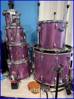 Pork Pie Custom Maple Drum Set 6-Piece USA Made Purple Sparkle? DW Pork Pie Custom Maple Drum Set 6-Piece USA Made Purple Sparkle? DW