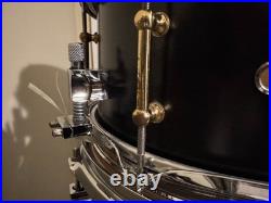 Pork Pie USA 7 Piece Custom Keller Maple ('99/'01) Black Satin, Brass Hardware