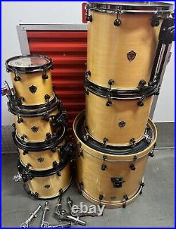 Precision Drum maple custom 7 piece drum set