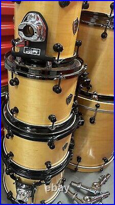 Precision Drum maple custom 7 piece drum set