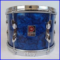Premier 20,12,16 Blue Pearl Drum Set 3Ply Birch+Die-Cast-Rims Vintage 60s#54 UK