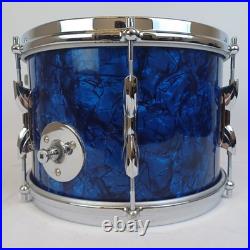 Premier 20,12,16 Blue Pearl Drum Set 3Ply Birch+Die-Cast-Rims Vintage 60s#54 UK