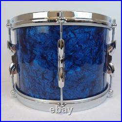Premier 20,12,16 Blue Pearl Drum Set 3Ply Birch+Die-Cast-Rims Vintage 60s#54 UK
