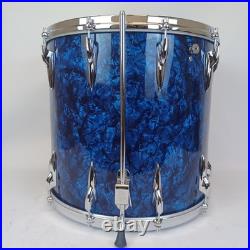 Premier 20,12,16 Blue Pearl Drum Set 3Ply Birch+Die-Cast-Rims Vintage 60s#54 UK