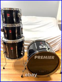 Premier 4pc Drum Set Bue XPK Very Nice Made in England