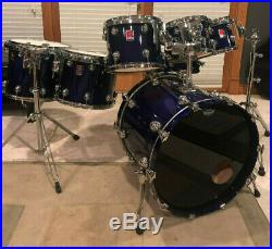 Premier 90's GENISTA 7-pc drum set-BIRCH, deep blue, 8-10-12-14-16-22-snare