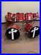 Premier-APK-11-Piece-Drum-Set-WITH-Cases-Bags-Vintage-Red-FREE-Shipping-01-epb