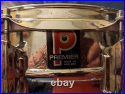Premier Aluminum Snare Drum Vintage 10 Lug, Flawed Brit Supraphonic Sound