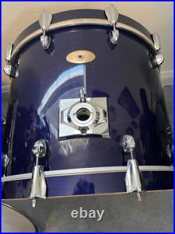 Premier Artist Maple 90s-Blue Lacquer 5 pc. (UK Built) drum set Beautiful Cond Premier Artist Maple 90s-Blue Lacquer 5 pc. (UK Built) drum set Beautiful Cond