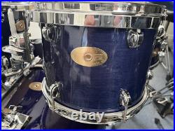 Premier Artist Maple 90s-Blue Lacquer 5 pc. (UK Built) drum set Beautiful Cond Premier Artist Maple 90s-Blue Lacquer 5 pc. (UK Built) drum set Beautiful Cond