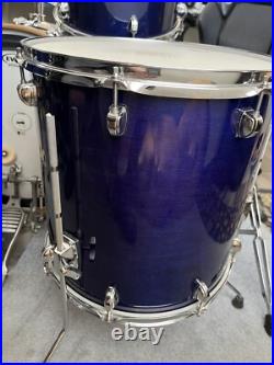 Premier Artist Maple 90s-Blue Lacquer 5 pc. (UK Built) drum set Beautiful Cond Premier Artist Maple 90s-Blue Lacquer 5 pc. (UK Built) drum set Beautiful Cond