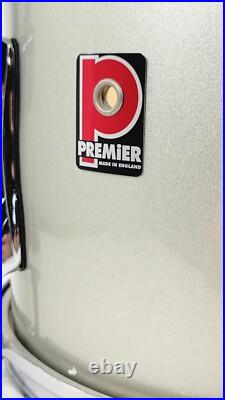 Premier Made in England 12 Tom Drum, Silver Sparkle Lacquer Finish Premier Made in England 12 Tom Drum, Silver Sparkle Lacquer Finish