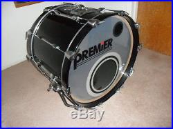 Premier Resonator Black Shadow 5-piece Drum Set Late 80's early 90's P/up Only