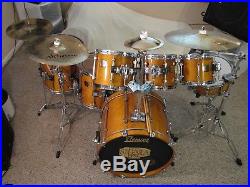 Premier SIGNIA 7 pce drum set GORGEOUS and SOLID ALL MAPLE REASONABLE $$$