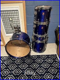 Premier Sapphire blue XPK Full Drum Set. Hardware Included