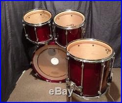 Premier Signia 4pc Drum Set. Maple Shells with Beech Rings