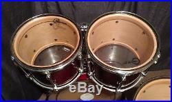 Premier Signia 4pc Drum Set. Maple Shells with Beech Rings