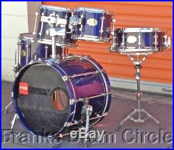 Premier Signia 5pc Drum Set Blue Sapphire Jazz Sizes (10 12 14 20 14)