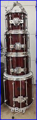 Premier Signia 5pc maple drum set 1st ed H&B cases mutes extra heads