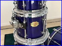 Premier Signia Maple 6 Piece Drum Set Made in England Sapphire Blue