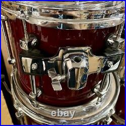 Premier Signia Maple drum kit Set in Wine Gloss 22BD, 10,12,14TT, 16FT, 5x14