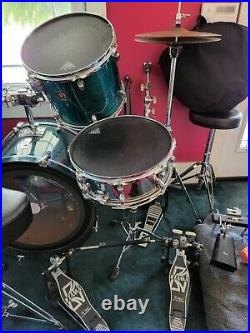 Premier XPK 5-Piece Birch Drum Set in Natural Teal withCymbals, +Many Extras