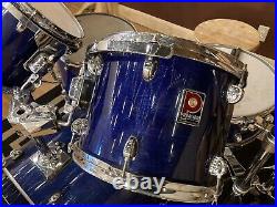 Premier drum set Electric Blue maple 5 Pc With Cymbals and stands