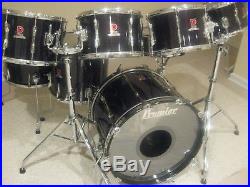 Premier vintage Resonator Black Shadow drumset 22/12/13/13/14/16/18 RARE