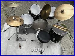 Professional 9 Piece Drum Set