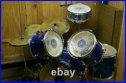 Pulse Complete Drum Set 5 Drums + 3 Cymbals + Seat Used/Good-VG