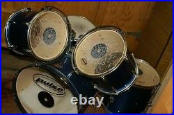 Pulse Complete Drum Set 5 Drums + 3 Cymbals + Seat Used/Good-VG