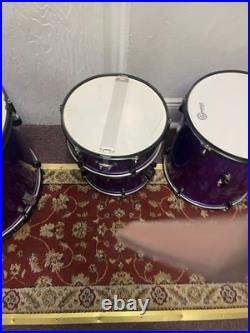Purple drum set
