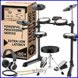 Pyle Electronic Drum Set- Compact, MIDI Computer Connection -Mac & PC Compatible