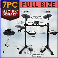 Pyle Electronic Drum Set- Compact, MIDI Computer Connection -Mac & PC Compatible