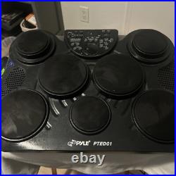 Pyle Portable Tabletop Drum Set 7 Pad Digital Kit Touch PTED01 No Sticks/Pedals