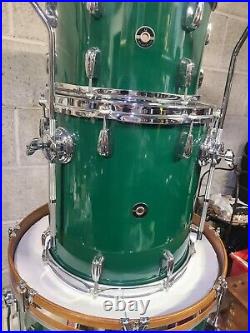 Q Drum Co. Green 3 Piece Drum Set Made In Los Angeles