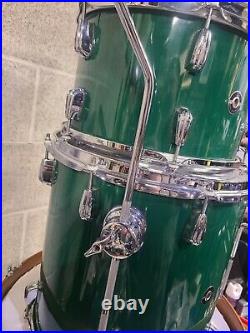 Q Drum Co. Green 3 Piece Drum Set Made In Los Angeles