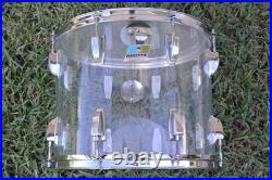 RARE 1978 LUDWIG CHICAGO 15 CLEAR VISTALITE CLASSIC TOM for YOUR DRUM SET! L34