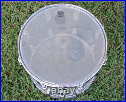 RARE 1978 LUDWIG CHICAGO 15 CLEAR VISTALITE CLASSIC TOM for YOUR DRUM SET! L34