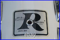 RARE 1980 ROGERS USA 8 XP-8 TOM in NEW ENGLAND WHITE for YOUR DRUM SET! K200