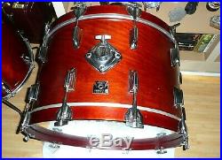 RARE 70's Vintage TAMA Superstar 8 Piece Drum Set Satin Mahogany Great Condition