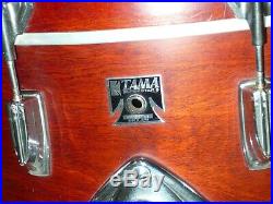 RARE 70's Vintage TAMA Superstar 8 Piece Drum Set Satin Mahogany Great Condition