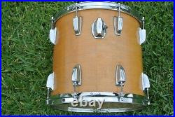 RARE 80's 13 LUDWIG THERMO-GLOSS NATURAL MAPLE POWER TOM for YOUR DRUM SET Q500
