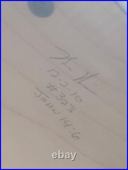 RARE Battlefield Drum Company BFD 5.5x14 Snare Drum Dated 2010 Stained Maple