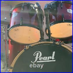 (RARE) EX PEARL DRUMSET (10 PCS) +all Accessories And Drumsticks (USED)