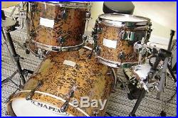 RARE Mapex Orion limited Chocolate burl drumset drum kit set maple 22