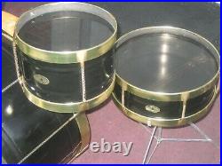 RARE Original Vintage 70's Black Magic Noble and Cooley Tin 5 pc. Drum Set Kit