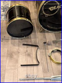 RARE Original Vintage 70's Black Magic Noble and Cooley Tin 5 pc. Drum Set Kit