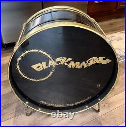 RARE Original Vintage 70's Black Magic Noble and Cooley Tin 5 pc. Drum Set Kit