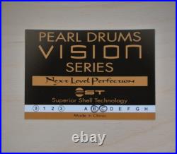 RARE PEARL VISION SERIES 16 FLOOR TOM in BLACK STRATA for YOUR DRUM SET! L152